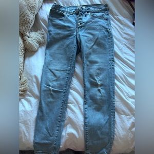 Size 27 Madewell 9” high rise skinny jeans